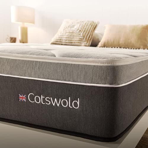 Image of Super King Extra Firm Orthopedic Support Mattress 6FT, 12 Inch Cooling Gel Memory Foam with Pressure Relief for Back Pain - OekoTex Certified, Aloe Touch Fabric Soft on Skin 180x200x30 cm, Cotswold
