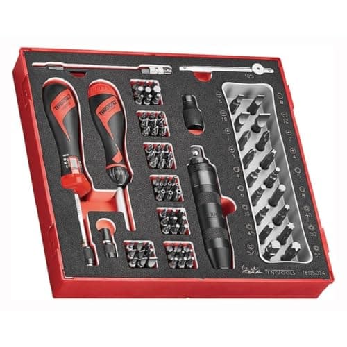 Image of Teng Tools 95 Piece 1-5Nm Torque Screwdriver, Impact Driver & Assorted Bit EVA Foam Tray - TEDSD14