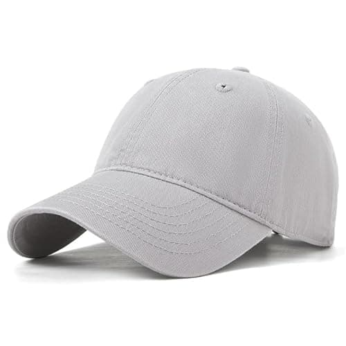 Image of I Kua Fly Baseball Cap Unisex Casual Outdoor Sports Hat Adjustable Baseball Cap for Men Women (Light Grey)