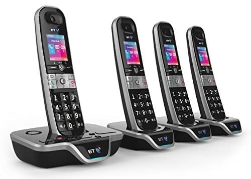 Image of BT 8600 Advanced Call Blocker Cordless Home Phone with Answer Machine (Quad Handset Pack)