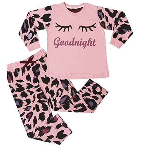 Image of A2Z 4 Kids Girls Pyjamas Children PJs 2 Piece Set Lounge Suit - PJS 154 Baby Pink._11-12