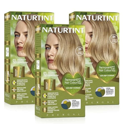 Image of Naturtint (3 PACK) Permanent Hair Colour Gel 9N Honey Blonde, 170ml