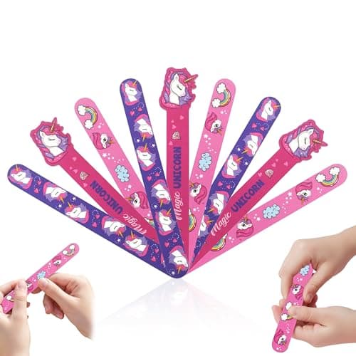 Image of Unicorn Nail File 9 Pcs – 180/240 Grit Double Sided Emery Board for Teens & Adults – Nail Files for Acrylic, Gel & Natural Nails – Professional Manicure Tool for Salon & Home Use