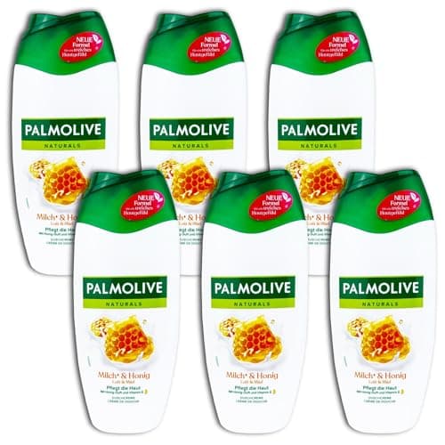 Image of Palmolive Cream Shower Milk & Honey Shower Gel 6 x 250 ml Pack of 6