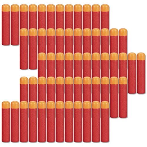 Image of HONGCI 60pcs 9.5cm EVA Red Foam Darts Refill Bullet for Nerf N-strike Elite Mega Series Blasters Kids Toy Gun