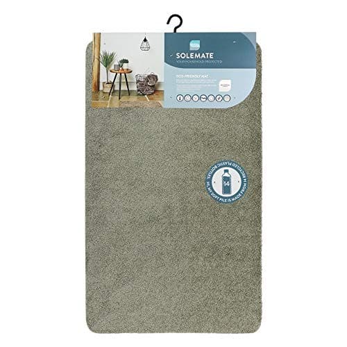 Image of JVL SOLEMATE Eco-Friendly Door Mat, Graphite, One size, 01-351