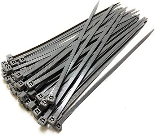 Image of 50 X Silver Grey Cable Ties 370Mm X 4.8Mm Wheel Trims Hub Cap