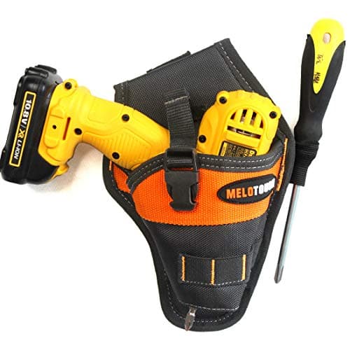 Image of MELOTOUGH Impact Driver Holster Drill Holster for Tools and Drill bits Orange Color