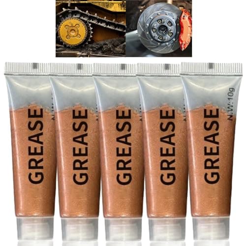 Image of 5Pcs High Temp Copper Grease, 50g Anti-Seize Lubricant with Electrical Contact Properties, Conductive Paste for Automotive & Multi-Purpose Applications