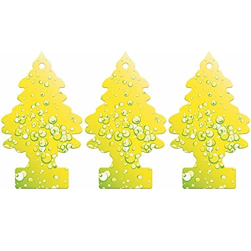 Image of Little Trees Air Freshener Tree LTZ073 Sherbet Lemon Fragrance For Car Home Boat Caravan - Triple Pack