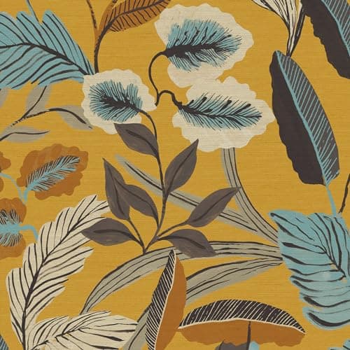 Image of Sublime Paradise Art Floral Wallpaper, White