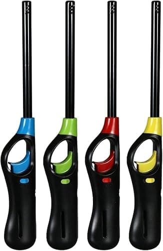 Image of OBD BBQ Lighter Refillable Fire Stem Gas Safety Lock for Candles Camping Kitchen Indoor & Outdoor Cooking (4)