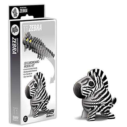 Image of EUGY 3D Zebra Model, Craft Kit