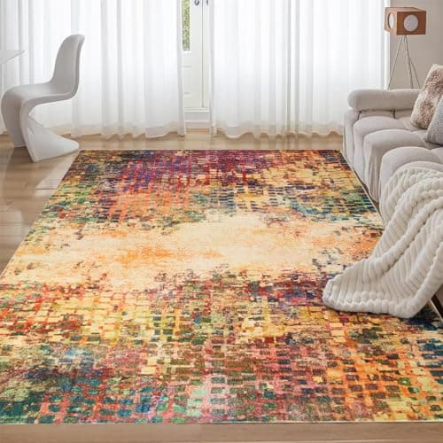 Image of Aspire Homeware Rugs for Bedroom Living Room 120x170 cm - Traditional Area Rugs Modern Vibrant Cashmere Style - Soft Short Pile Vintage Rug - Carpet for Dining Room Easy To Clean