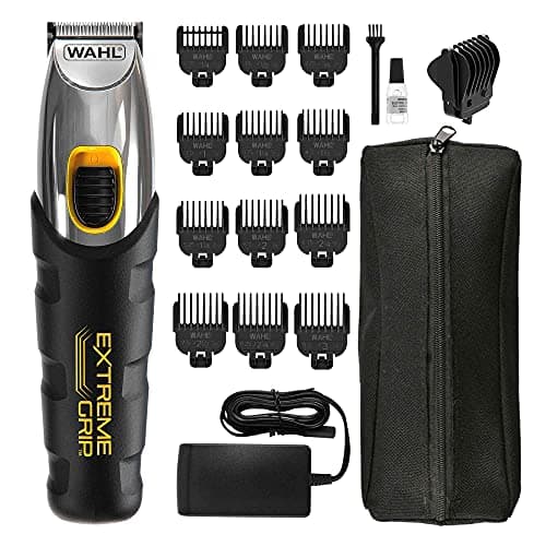 Image of Wahl Extreme Grip Beard and Stubble Trimmer,Gifts for Him, Men's Beard Trimmer, Trimmers for Men, Stubble Trimmer, Cordless Trimmers, Male Grooming Set, Beard Care, Precision Cutting Blades