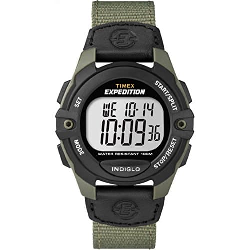 Image of Timex Men's Expedition Full-Size Digital CAT Green/Black Mixed Material Strap Watch T49993