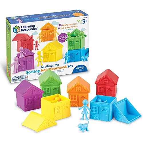 Image of Learning Resources All About Me Sorting Neighborhood, Ages 3+, Toddler Montessori Toy, Develops Social Emotional & Sorting Skills