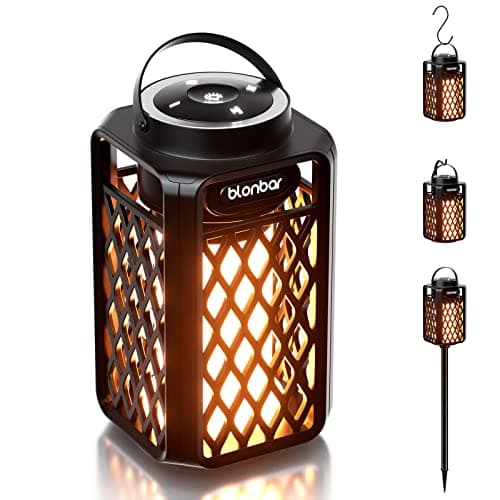 Image of blonbar Led Flame Speaker, Outdoor Bluetooth Speaker with Torch Atmosphere,10W Outdoor Portable Stereo Speaker with HD Audio for Patio/Porch/Home Decor,Ideal for Men Women Couples Dads Moms