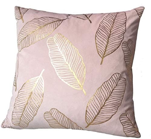 Image of ZUODU Pink Cushion Cover Solid Velvet Cushion Matt Heavy Super Soft Velvet Decorative Cushion Cover Sofa Use Chair Use Square Cushion Cover 18x18 Inch 45x45cm (color-Pink)