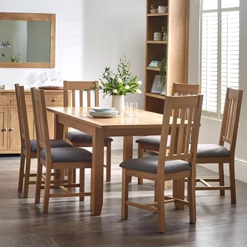 Image of Julian Bowen Mallory Extending Dining Table, Oak, 76 x 180 x 90