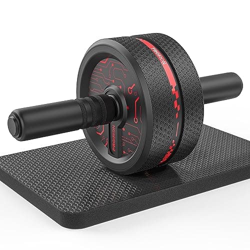 Image of PROIRON Ultra-Wide Ab Roller, Basic, Anti Slip Rubber, 1.4 kg, ABDOMINAL EXERCISER for Core Strength Training, Portable, Sculpts Abdominals & Back Muscles