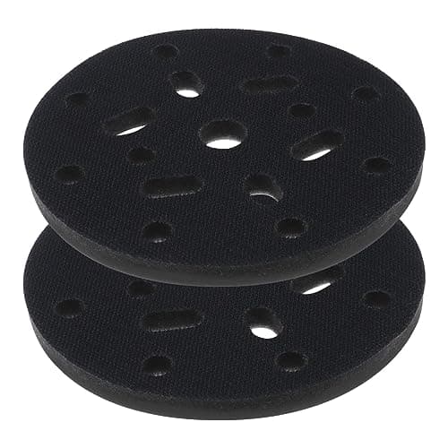 Image of ECSiNG 2PCS 150mm 6 Inch Soft Sponge Interface Pad Compatible with Makita Bo6030 & Bo6040 Hook and Loop Sanding Disc 17 Holes Replacement Polishing Cushion Pad