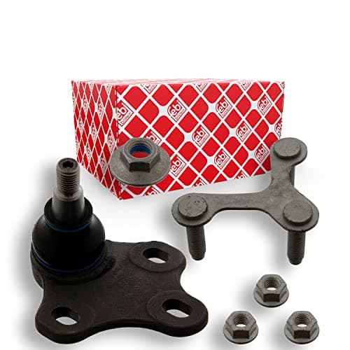 Image of febi bilstein 40536 Ball Joint with lock nuts and locking plate, pack of one
