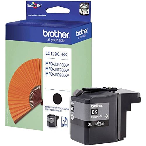 Image of BROTHER LC-129XLBK Inkjet Cartridge, Black, Single Pack, Super High Yield, Includes 1 x Inkjet Cartridge, Genuine Supplies