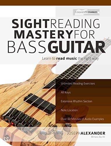Image of Sight Reading Mastery for Bass Guitar: Learn to read music the right way. (Learn how to play bass)