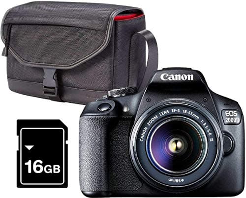 Image of Canon Eos 2000d Kit Cámara Réflex 24,1mp Wifi Nfc + Objetivo Ef-s18-55mm + Bolsa + Sd 16gb