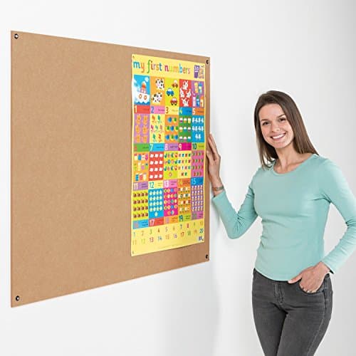 Image of Metroplan Eco-Colour Frameless Flame Resistant Noticeboard 900 x 1200mm (Natural)