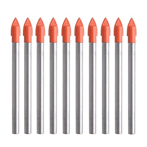 Image of Gunpla 10 Pieces Drill Bits 6mm Glass and Tile Drill Bit Set Tungsten Carbide Drilling Tool
