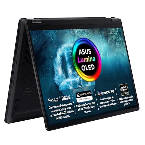 Image of ASUS ProArt GoPro Edition PX13 HN7306EAC CoPilot+ PC Laptop | 13.3" 3K (2880x1800) OLED Screen | AMD Ryzen AI Max+ 395 | 128GB RAM | 2TB PCIe SSD | Windows 11