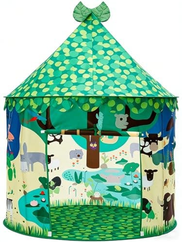 Image of Floving Childrens Teepee Play Tent,Pop up children's tent for Indoor and Outdoor Fun, girls toy, play house, yurt design,gift suitable for indoor and outdoor