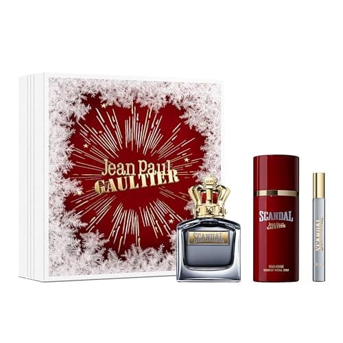 Image of Jean Paul Gaultier Scandal Pour Homme Eau de Toilette 50ml Gift Set 2023 (Contains 50ml EDT, 150ml Deodorant Spray and 10ml Travel Spray)