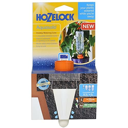 Image of Hozelock Small Ceramic Watering Cones with Plastic Screw Adaptor - Orange