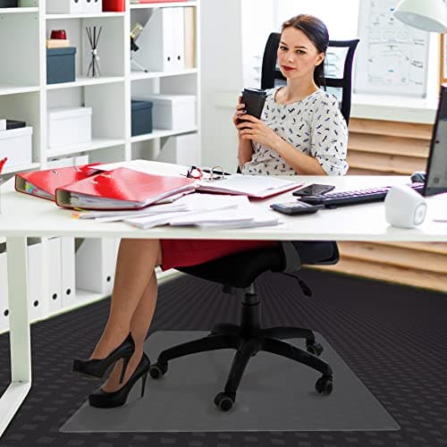 Image of Cleartex Advantagemat Plus APET Chair Mat - Low/Standard Pile Carpet. Rectangular 29 x 47