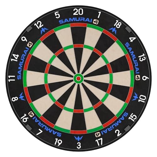 Image of Mission Darts | Samurai 4 | Professional Bristle Dartboard | Knife Wire | White Spider Edition