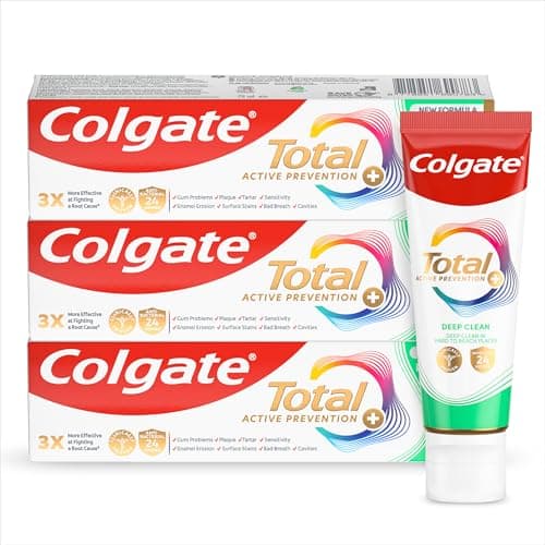 Image of Colgate Total Advanced Deep Clean Toothpaste 75ml x 3