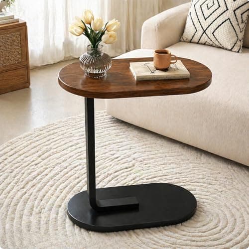 Image of Kronmutou Side Table, End Table for Living Room, Bedroom (Brown)