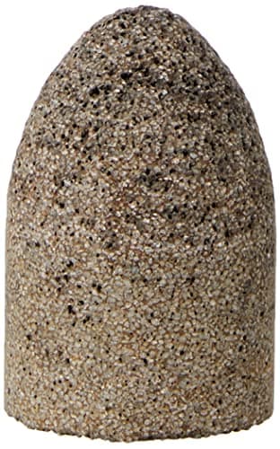 Image of PFERD 61829 Type 16 Round Nose Cone, Aluminum Oxide, 2" Diameter x 3" Length, 5/8-11 Thread, 18144 RPM, 16 Grit