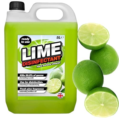 Image of 5L Lime Disinfectant Ready To Use Powerful Multi-Purpose Cleaner For Kitchens, Toilets, Drains, Sinks, Floors, Banisters & Showers (1, 5 Litres)
