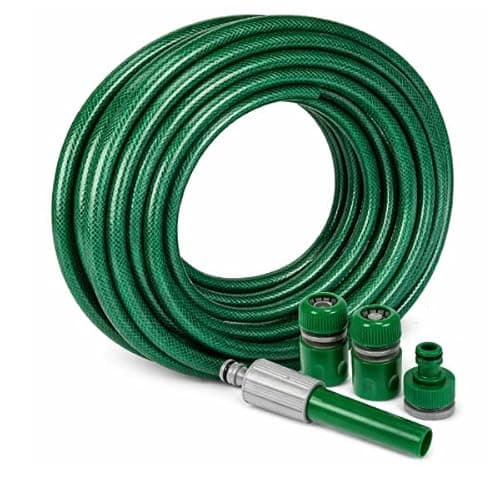 Image of Garden Mile 30m Garden Hose Pipe with Spray Nozzle & Connectors – Heavy Duty Anti-Kink 1/2" (12.5mm) Water Hose for Plant Watering, Car Washing & Gardening