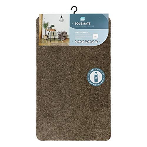 Image of JVL SOLEMATE Eco-Friendly Door Mat, Truffle, One size, 01-352
