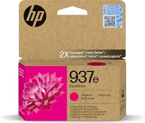 Image of HP 937e EvoMore Magenta Original Ink Cartridge