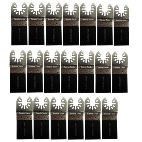 Image of Pack Of 20 x 35mm Bi-Metal Multi Tool Blades For Wood & Metal Cutter Saw Set Compatible with Dremel Fein Multimaster Makita Etc Oscillating