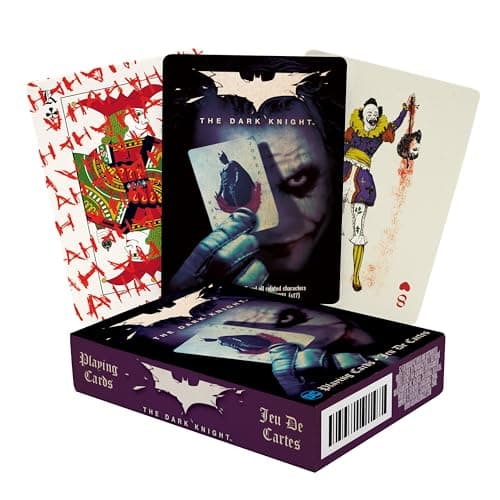 Image of AQUARIUS DC Comics Joker Playing Cards - Dark Knight Joker Themed Deck of Cards for Your Favorite Card Games - Officially Licensed DC Comics Merchandise & Collectibles