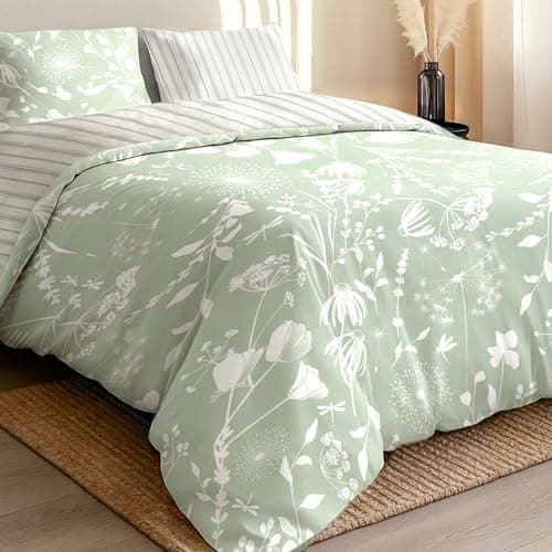 Image of Dreamzie King Size Duvet Cover Sets - Premium Microfiber Reversible Kingsize Duvet Cover Sets (230 x 220 cm) 3 PCs - Ultrasoft Hypoallergenic Quilt Cover King Size Bedding Sets with Zipper Closure
