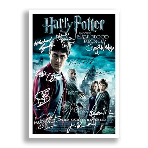 Image of Mounted Gifts Trading Harry Potter All Movie posters cast signed autograph poster photo print photograph artwork wall art picture Film ((A4 Poster) Harry Potter and the Half-Blood Prince)
