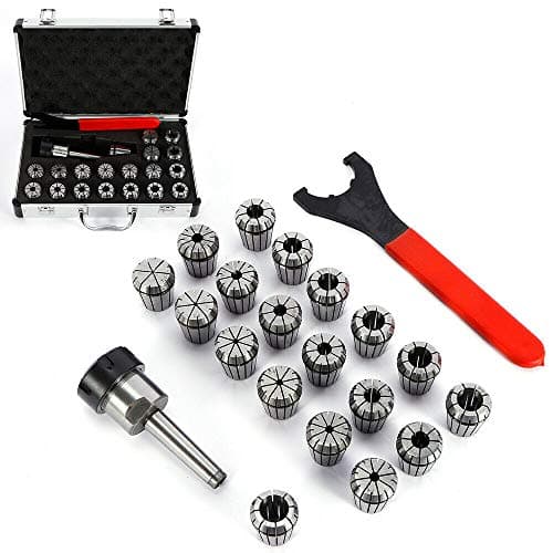 Image of ER32 Collet Chuck with MT2 ER32 M10 21 Piece ER32 Collet Chuck from 2mm to 20mm for CNC Engraving Machines or Milling Tools